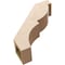 Ekena Millwork 5-inch W x 18-inch D x 18-inch H Valencia Rough Cedar Woodgrain TimberThane Knee Brace, Primed BRCUR05X18X18VALRCPR - alternate 2